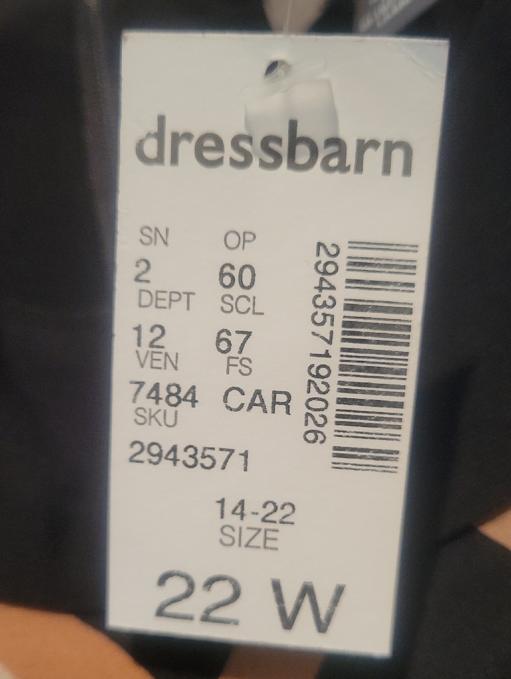 NWT Roz & Ali Black Tan Long Sun Dress 22 - Picture 8 of 8